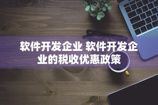 软件开发企业 软件开发企业的税收优惠政策