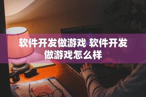 软件开发做游戏 软件开发做游戏怎么样