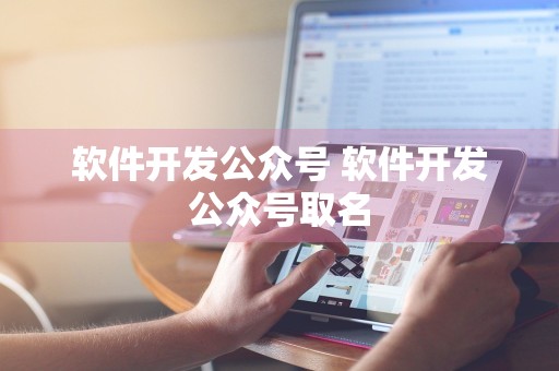 软件开发公众号 软件开发公众号取名