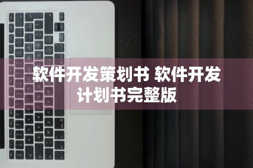 软件开发策划书 软件开发计划书完整版