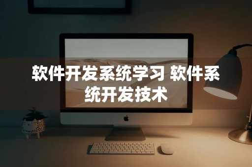 软件开发系统学习 软件系统开发技术