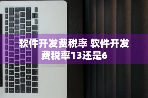 软件开发费税率 软件开发费税率13还是6