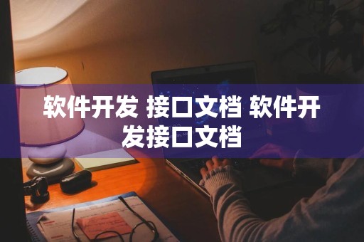 软件开发 接口文档 软件开发接口文档