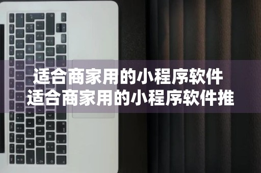 适合商家用的小程序软件 适合商家用的小程序软件推荐