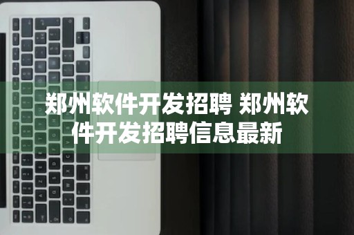 郑州软件开发招聘 郑州软件开发招聘信息最新