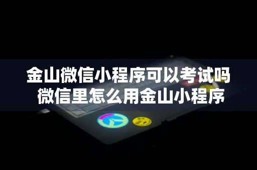 金山微信小程序可以考试吗 微信里怎么用金山小程序