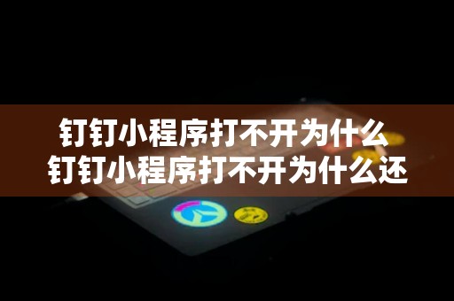 钉钉小程序打不开为什么 钉钉小程序打不开为什么还能打开