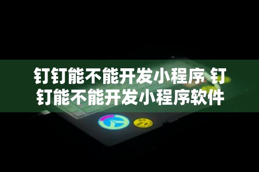 钉钉能不能开发小程序 钉钉能不能开发小程序软件