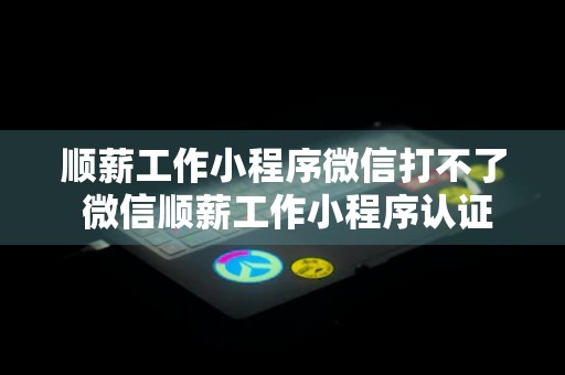 顺薪工作小程序微信打不了 微信顺薪工作小程序认证