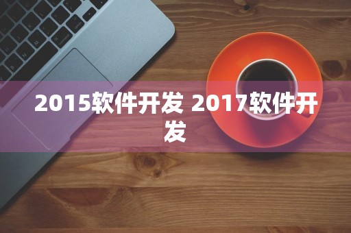 2015软件开发 2017软件开发