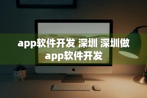 app软件开发 深圳 深圳做app软件开发