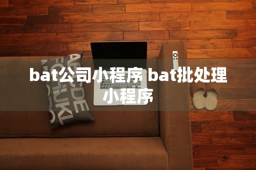 bat公司小程序 bat批处理小程序